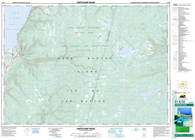 011K10 - CHETICAMP RIVER - Topographic Map