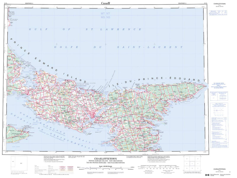 011L - CHARLOTTETOWN - Topographic Map