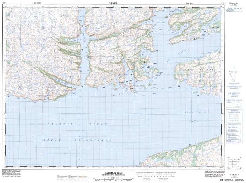 011P09 - FACHEUX BAY - Topographic Map
