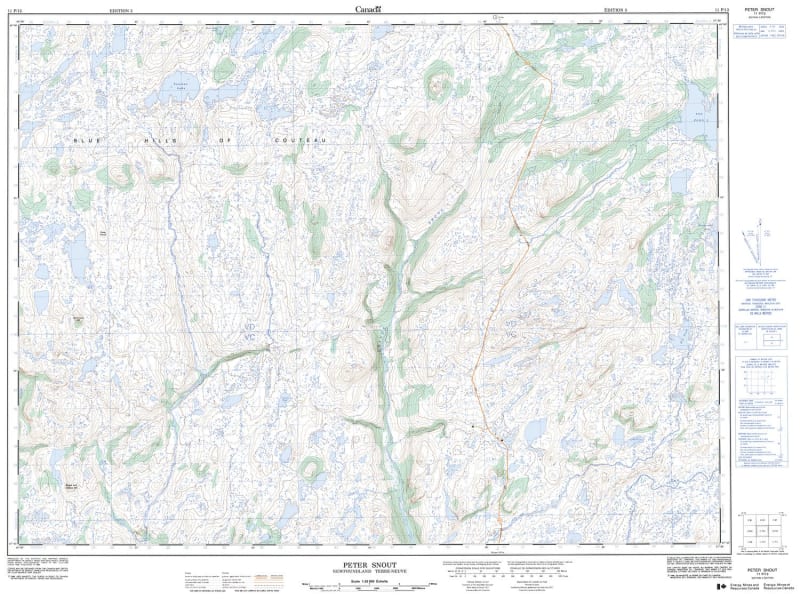 011P13 - PETER SNOUT - Topographic Map