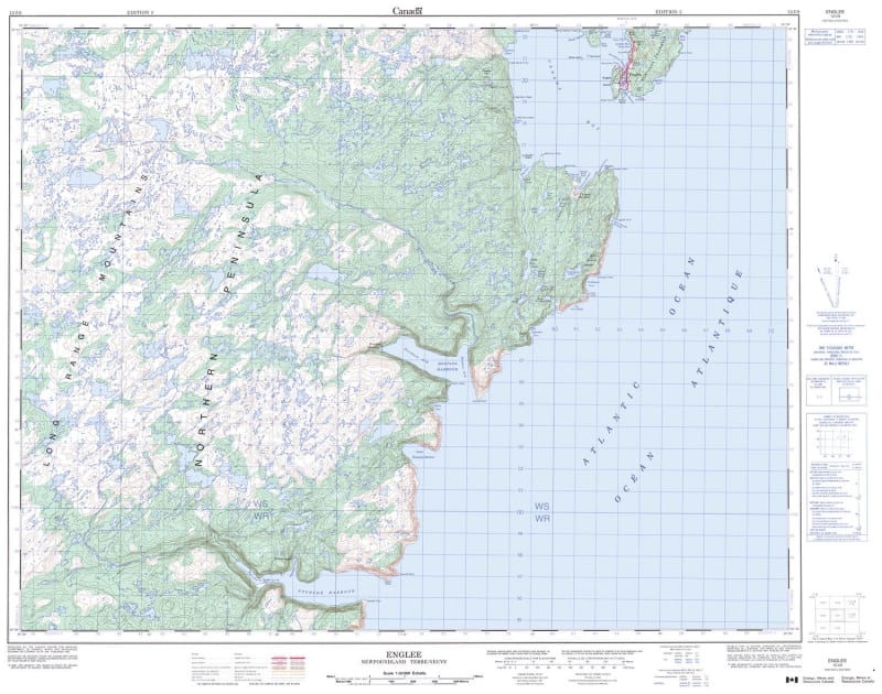 012I09 - ENGLEE - Topographic Map