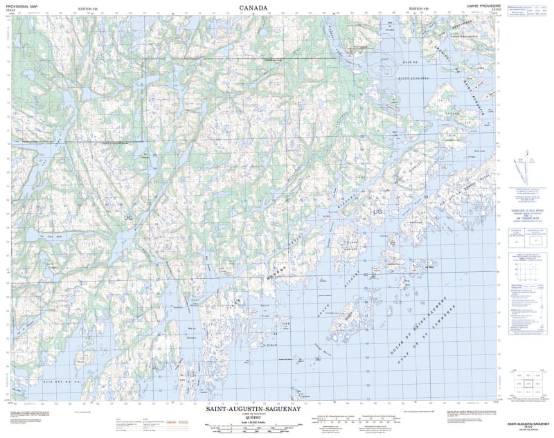 012O02 - SAINT-AUGUSTIN--SAGUENAY - Topographic Map
