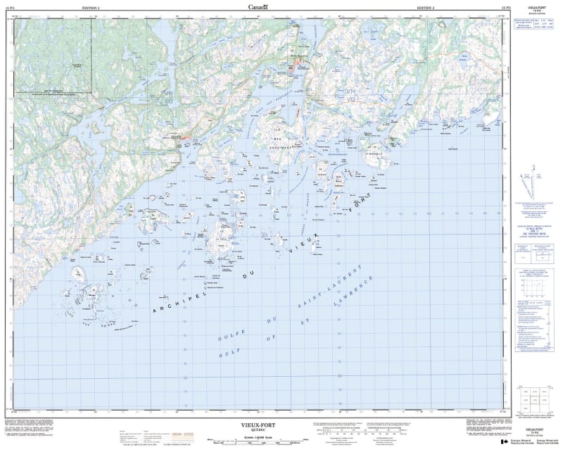 012P05 - VIEUX-FORT - Topographic Map