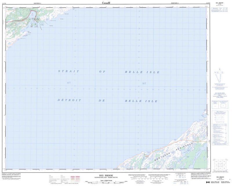 012P09 - BIG BROOK - Topographic Map