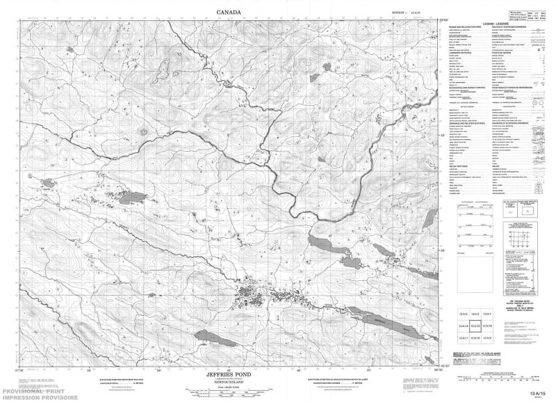 013A15 - JEFFRIES POND - Topographic Map