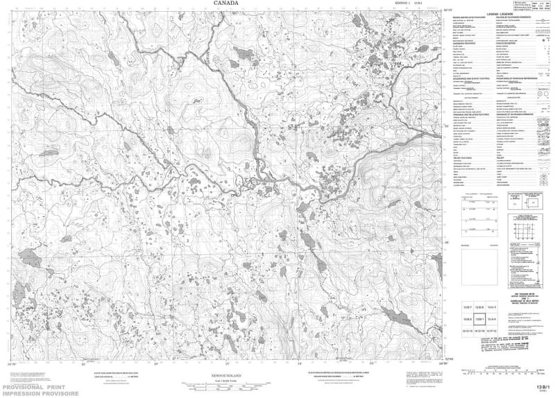013B01 - NO TITLE - Topographic Map