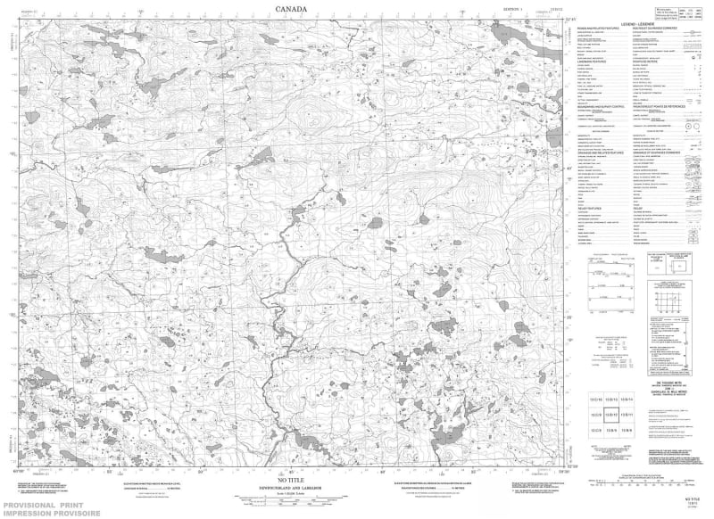 013B12 - NO TITLE - Topographic Map