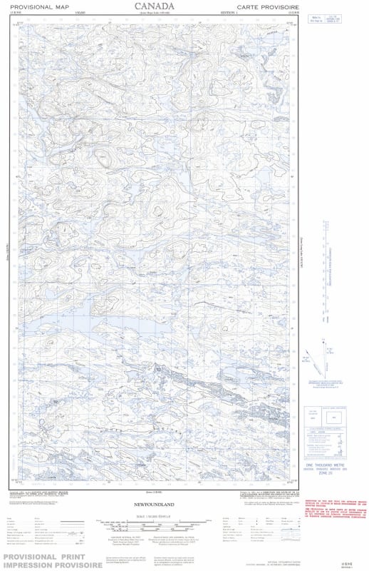 013E09E - NO TITLE - Topographic Map