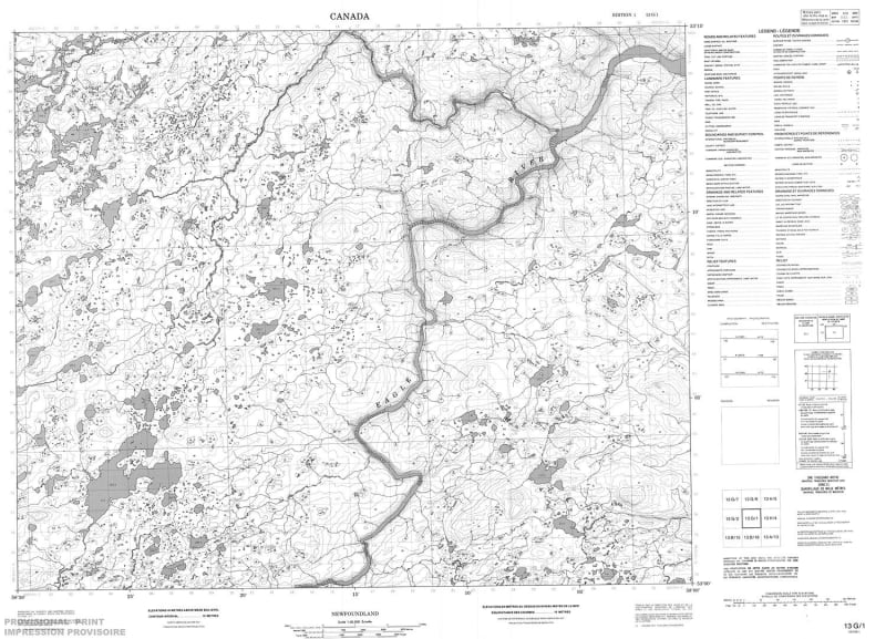 013G01 - NO TITLE - Topographic Map