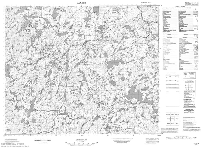 013G08 - NO TITLE - Topographic Map