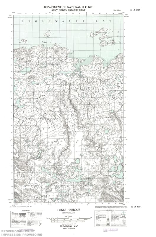 013I04E - TINKER HARBOUR - Topographic Map