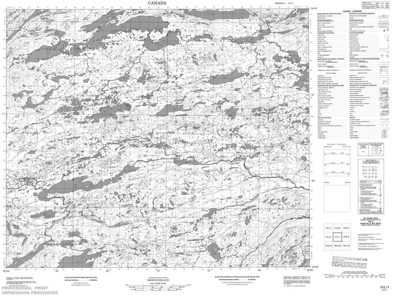 013L01 - NO TITLE - Topographic Map