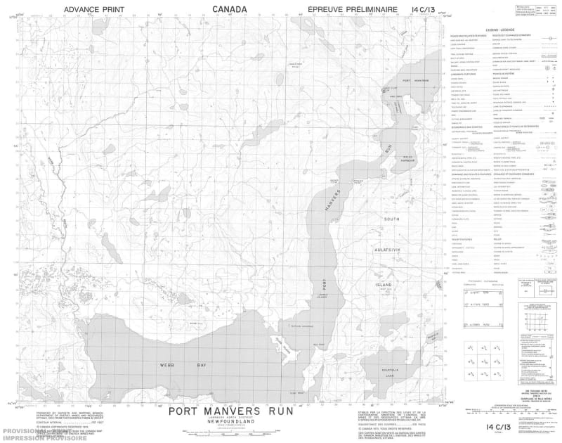 014C13 - PORT MANVERS RUN - Topographic Map