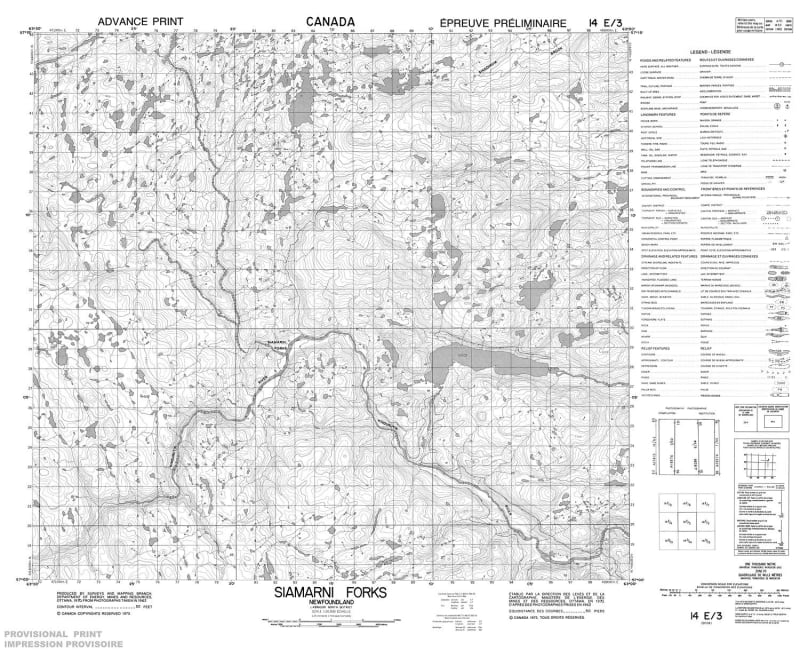 014E03 - SIAMARNI FORKS - Topographic Map