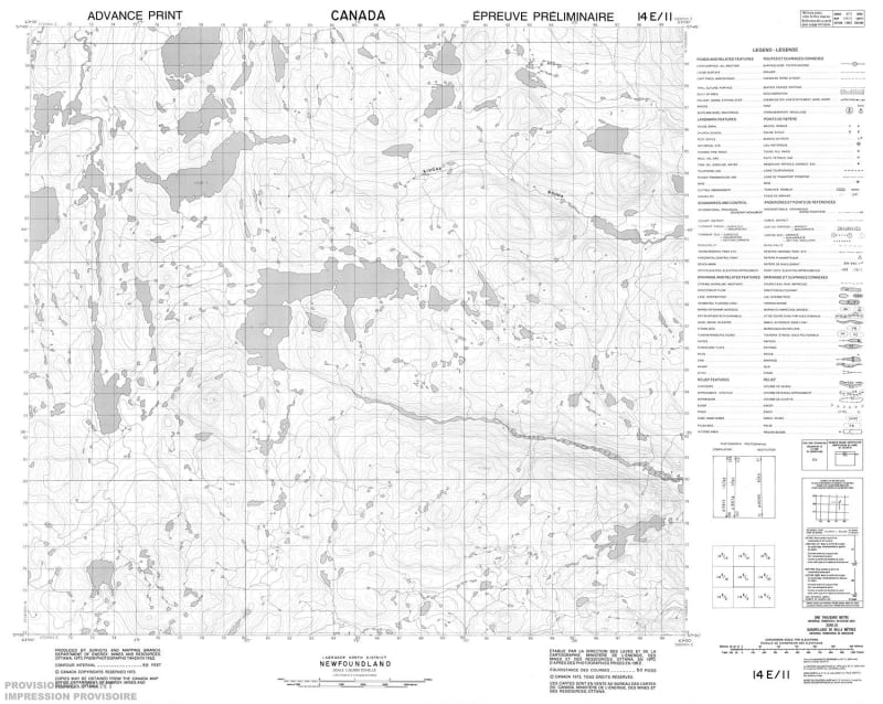 014E11 - NO TITLE - Topographic Map