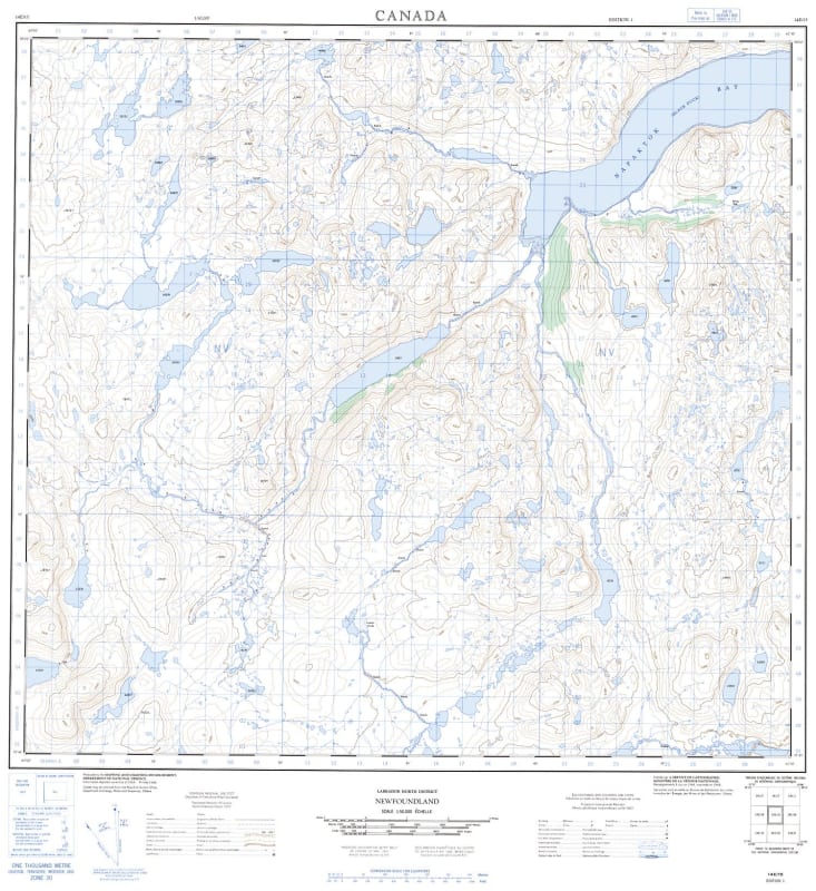 014E15 - NO TITLE - Topographic Map