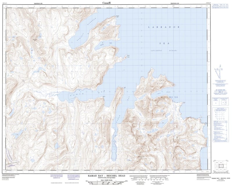 014L14 - RAMAH BAY - Topographic Map