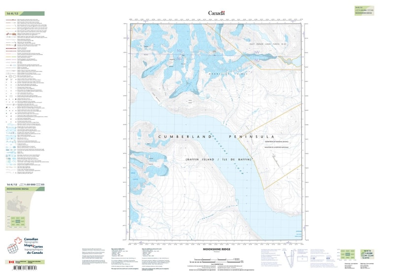 016K12 - MOONSHINE RIDGE - Topographic Map