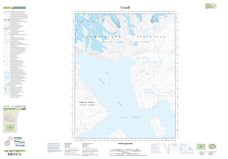 016L08 - MOUNT MISCHIEF - Topographic Map