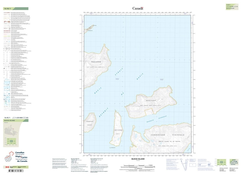 016M01 - BLOCK ISLAND - Topographic Map