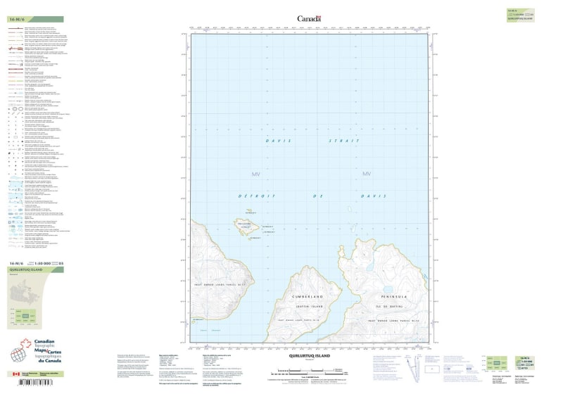 016M06 - QURLURTUQ ISLAND - Topographic Map