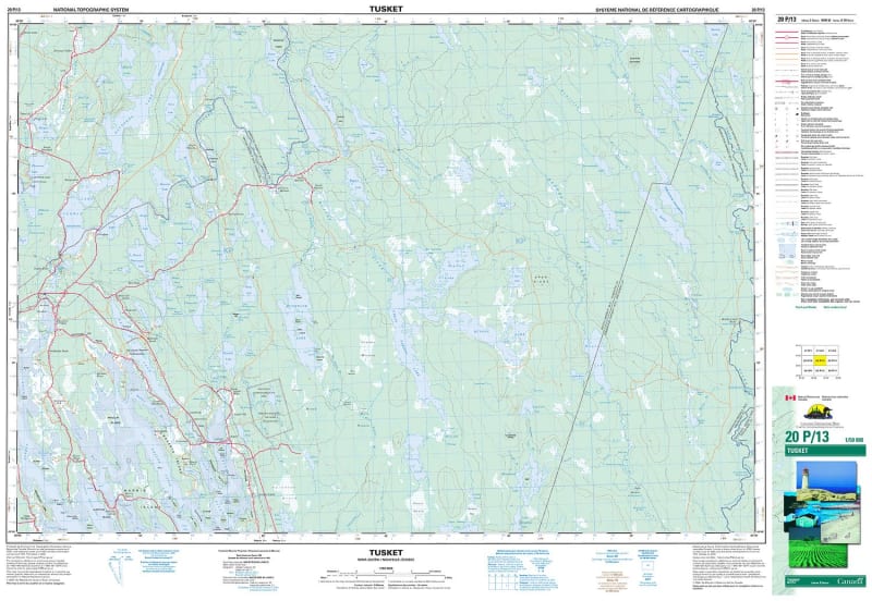020P13 - TUSKET - Topographic Map