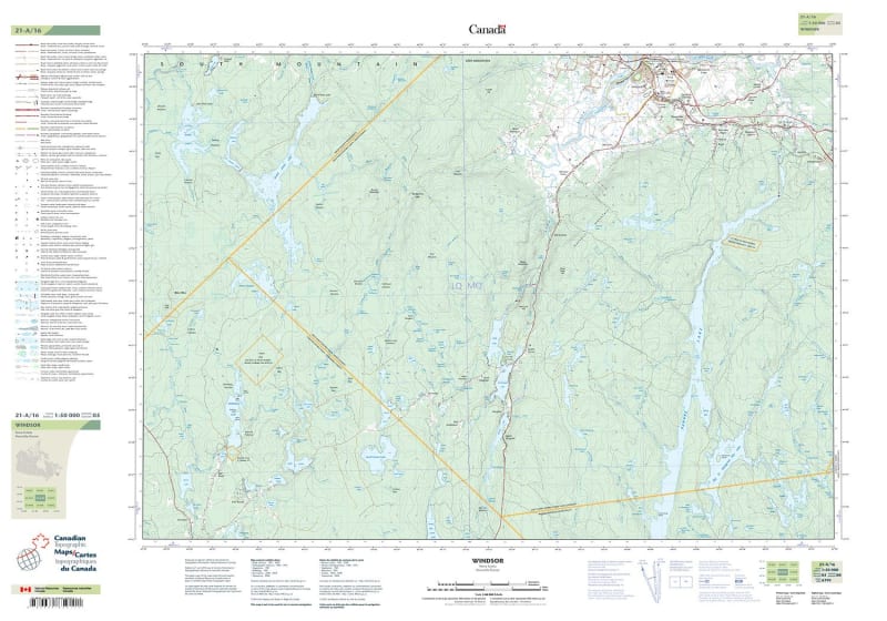 021A16 - WINDSOR - Topographic Map
