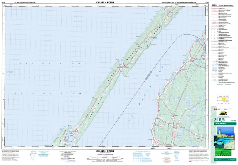 021B08 - CHURCH POINT - Topographic Map