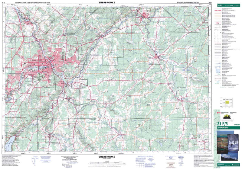 021E05 - SHERBROOKE - Topographic Map