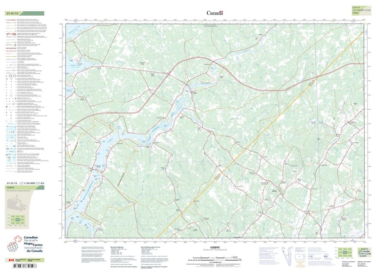 021H13 - CODYS - Topographic Map