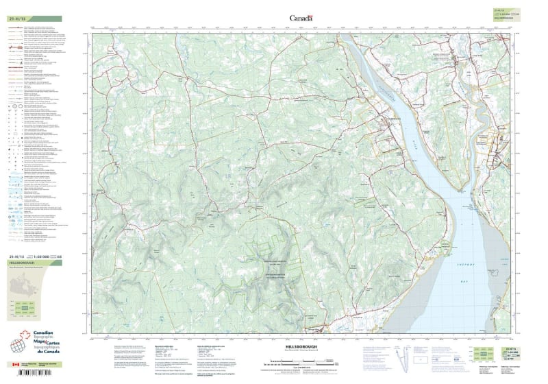 021H15 - HILLSBOROUGH - Topographic Map