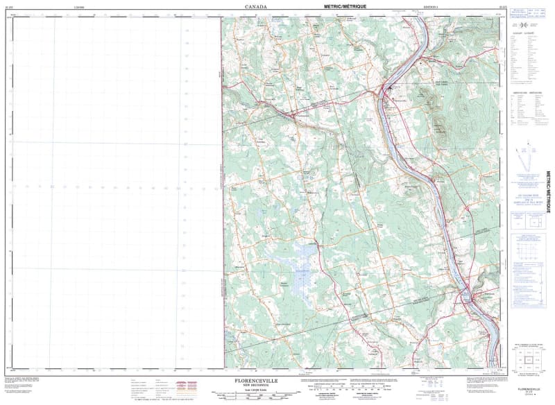 021J05 - FLORENCEVILLE - Topographic Map