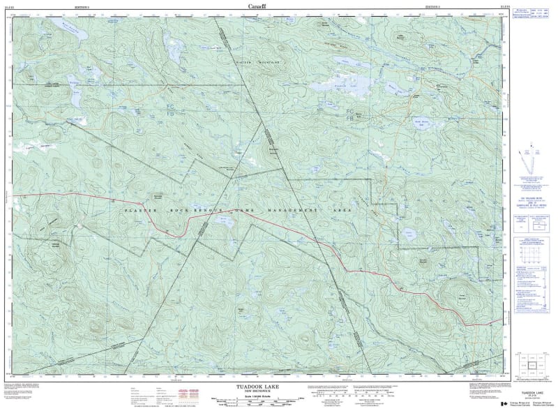 021J15 - TUADOOK LAKE - Topographic Map