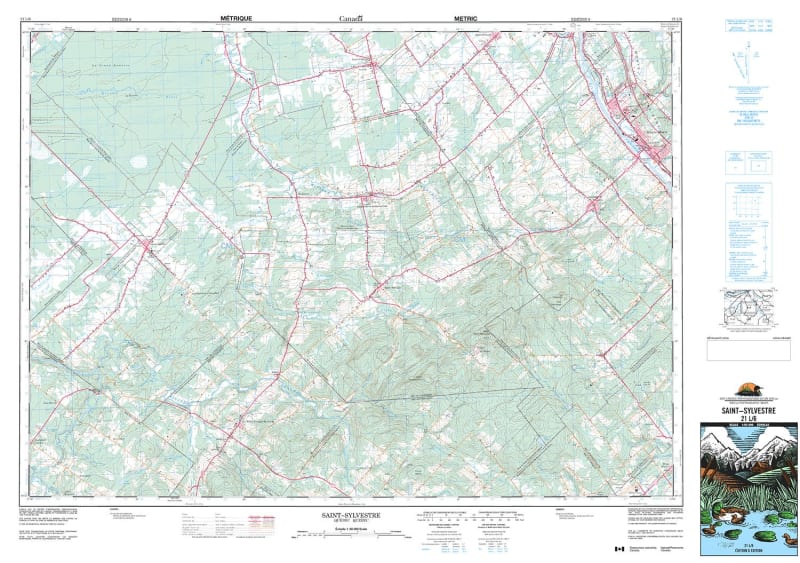 021L06 - SAINT-SYLVESTRE - Topographic Map