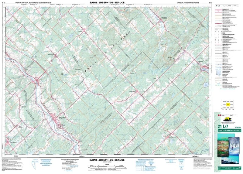 021L07 - SAINT-JOSEPH-DE-BEAUCE - Topographic Map