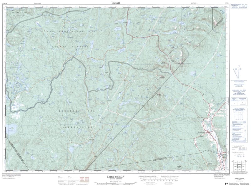 021M10 - SAINT-URBAIN - Topographic Map