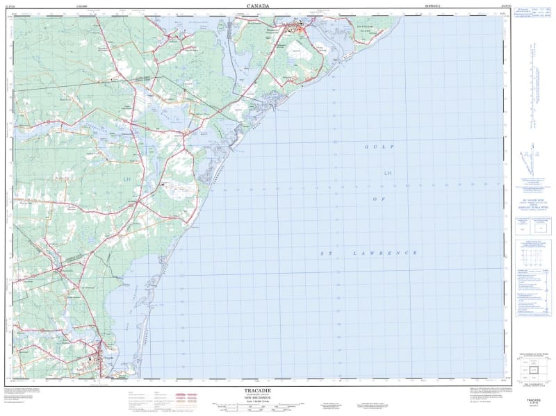 021P10 - TRACADIE - Topographic Map