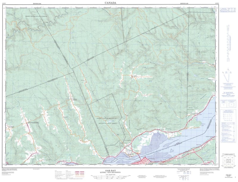 022B02 - OAK BAY - Topographic Map