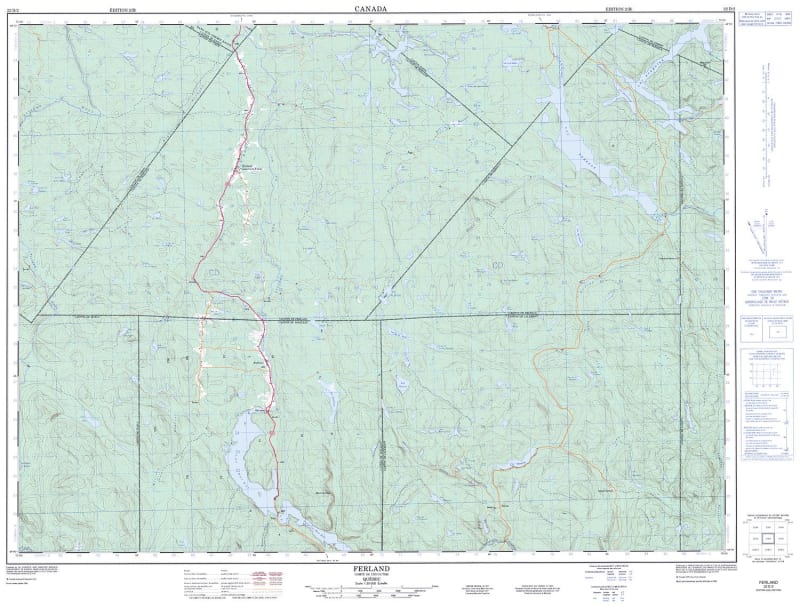 022D02 - FERLAND - Topographic Map