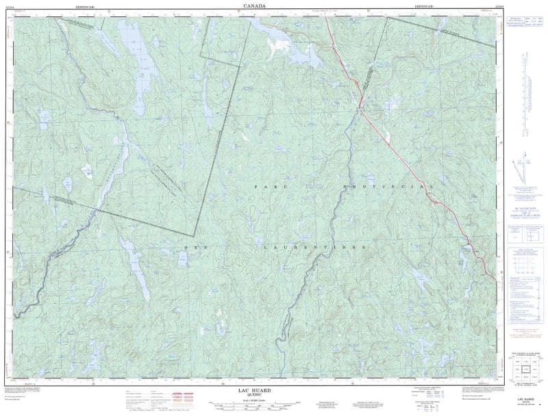 022D04 - LAC HUARD - Topographic Map