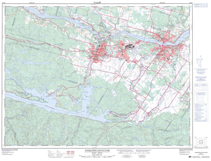 022D06 - JONQUIERE - Topographic Map