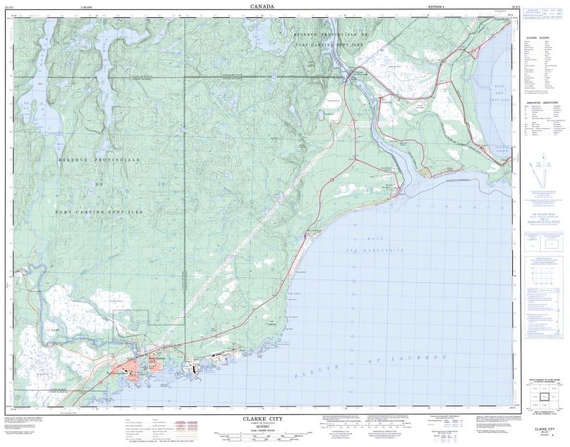 022J02 - CLARKE CITY - Topographic Map