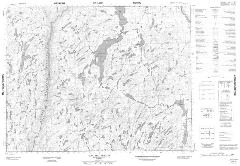 022L05 - LAC MAUPERTUIS - Topographic Map