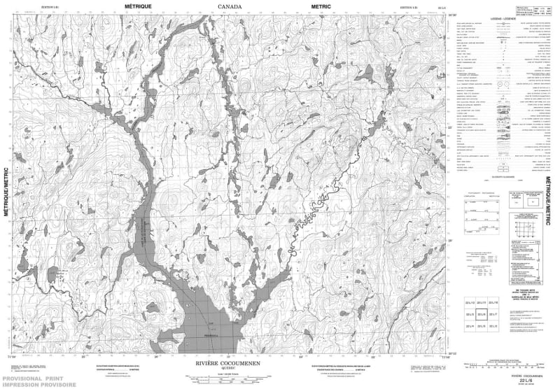 022L06 - RIVIERE COCOUMENEN - Topographic Map