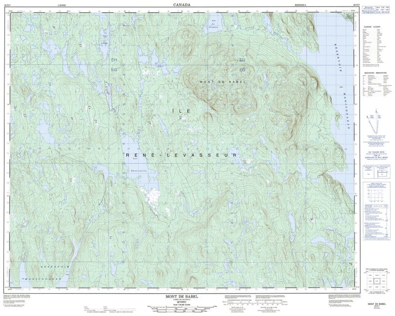 022N07 - MONT DE BABEL - Topographic Map