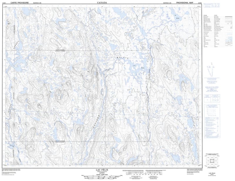 023B07 - LAC FELIX - Topographic Map