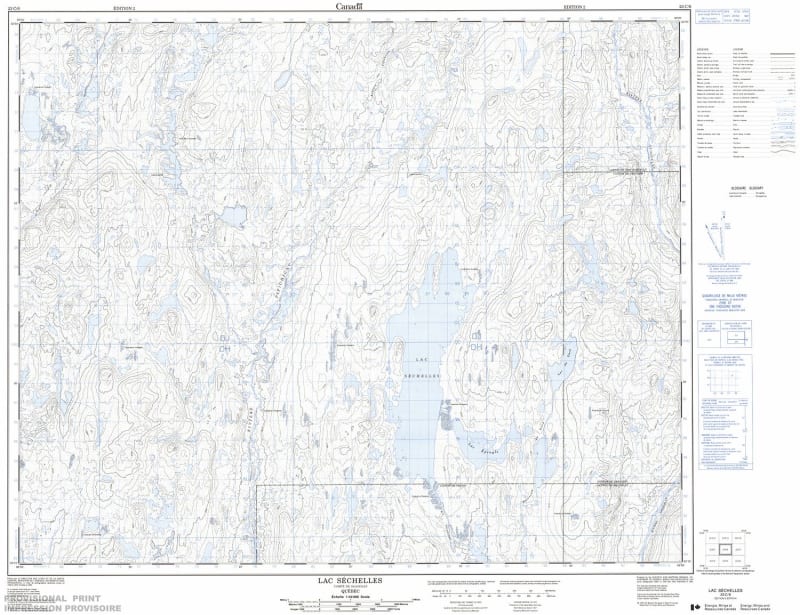 023C06 - LAC SECHELLES - Topographic Map