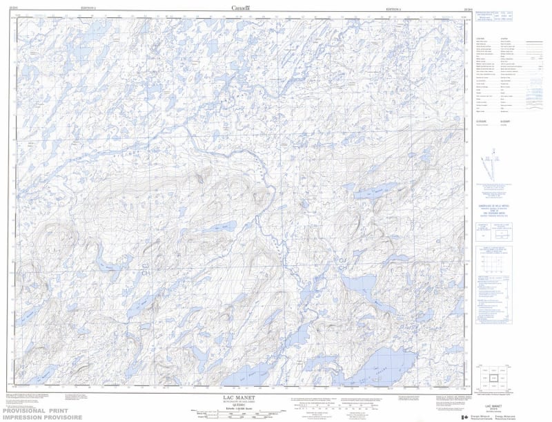 023D06 - LAC MANET - Topographic Map
