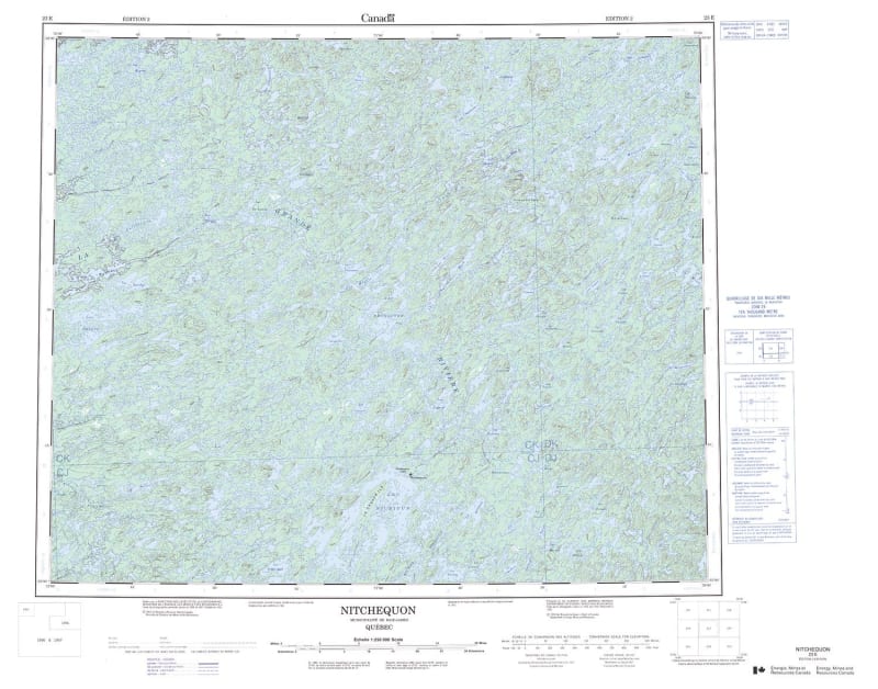 023E - NITCHEQUON - Topographic Map