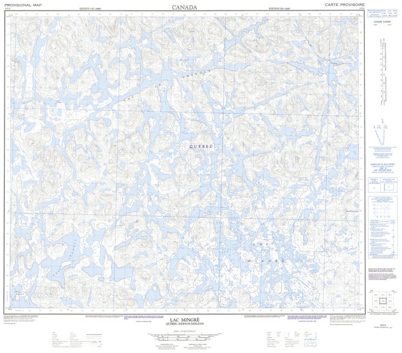 023G06 - LAC MINGRE - Topographic Map